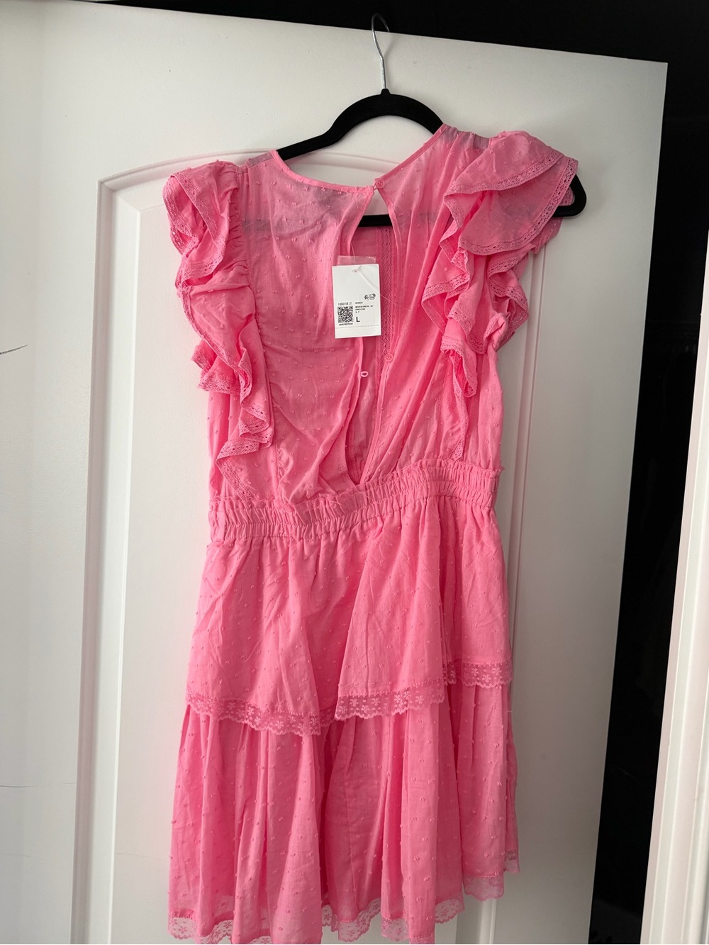 Forever 21 Pink Ruffle Tiered Dress